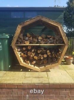 Wooden log store