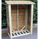 Wooden Log Store 6ft High X 4ft Wide Outdoor Pressure Treated