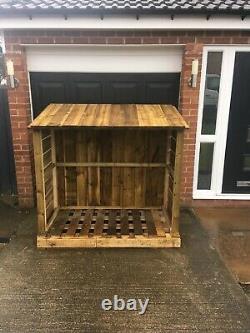 Wooden log store, custom made to measure, see item description before buying
