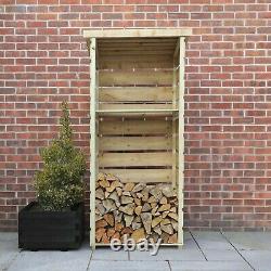 3x2 Log Store Pression Pression Treated Wooden Logstores Wood Logstore 3ft 2ft Nouveau