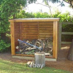 6x3 Large Log Heavy Duty Store Garden Firewood Log House Wooden Shed Dip Tréated