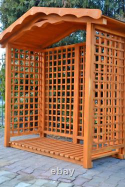 Abri à bûches en bois pour le stockage de bois de chauffage en extérieur dans le jardin Modèle 1