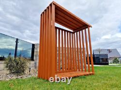 Abri à bûches en bois pour le stockage de bois de chauffage en extérieur dans le jardin - Modèle 26