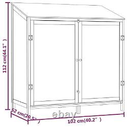 Abri de jardin Susany Cabane à outils en bois pour le jardin Rangement de bûches de jardin Cabanon de jardin