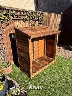 Abri de jardin en bois pour bûches traitées NOUVEAU