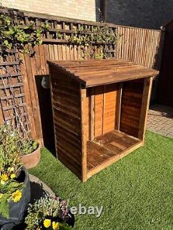 Abri de jardin en bois pour bûches traitées NOUVEAU