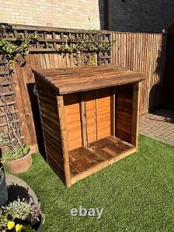 Abri de jardin en bois pour bûches traitées NOUVEAU