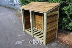 Abri de jardin en bois robuste pour bûches 4X5 (hauteur pieds x largeur pieds)