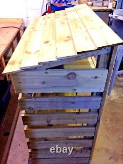 Best Wooden Slatted Log Store- 4 Pieds, Main Lourde Faite, Traitement De Pression
