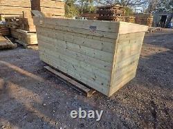 Boîte de rangement en bois robuste pour jardin avec rangement de bûches