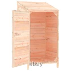 Cabane de jardin Susany Abri de jardin pour bûches Abri à outils Cabane de rangement en bois pour jardin F2Z2