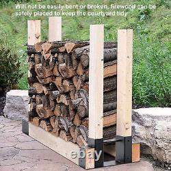 Étagère à bois BROLEO Rangement en bois Portable Pratique Et