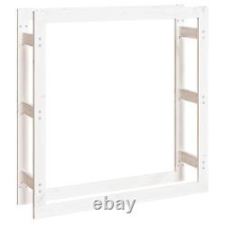 Étagère à bois de chauffage en pin massif, cabane à bûches en bois, abri à bois, support à bûches en bois, planche de bois R8G5