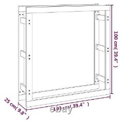 Étagère à bois de chauffage en pin massif, cabane à bûches en bois, abri à bois, support à bûches en bois, planche de bois R8G5