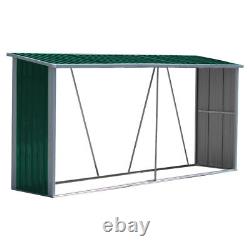 Étagère de stockage en bois pour bûches de 11 pieds de large, robuste et simple, abri pour bois de chauffage à l'extérieur