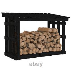 Étagère en bois massif pour bûches de pin, stockage de bois de chauffage en bois, abri en bois, support de bûches, bois de charpente H6Z4