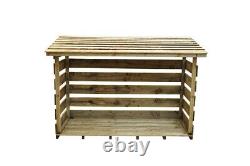 Forest Large Outdoor Wood Store Wooden Log Store Pression Traitée