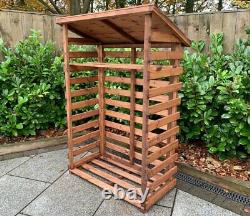 Grand XL Large Largeur Haut Rangement en Bois de Sève de Bois de Chauffage Abri de Jardin