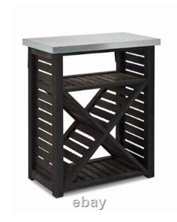 Jardin commercialisation Moreton Cross Wooden Log Wood Store Kindling Shelf Black Storage