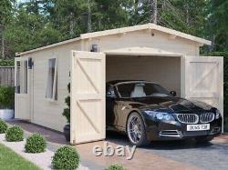 Kit de cabane en bois pour atelier de garage, Deore 10 x 18, remise de rangement pour voiture en bricolage.