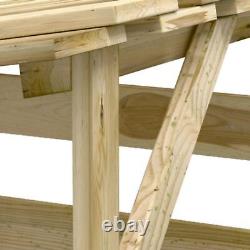 Magasin En Bois De Bois Jardin Extérieur Ouvert Fronted Solid Wood Storage Shed With Floor