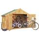 Mini Outil De Jardin En Bois 3x8 Shed Apex Overlap Bicycle Store Stockage De Billes D'extérieur