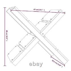 Porte-bûches en pin massif Support à bûches en bois Rangement de bois de chauffage en bois de chauffage pour cheminée O6G3