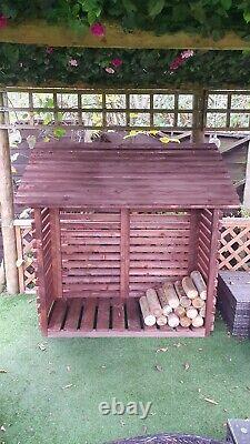 Rangement de bûches en bois pour extérieur, abri de jardin pour bois de chauffage