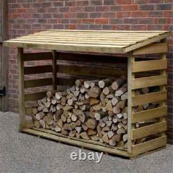 Réserve à bois grande taille 5'11 x 2'8 / Rangement à bois (1,8m x 0,8m). Livraison gratuite au Royaume-Uni