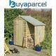 Rowlinson 4x3 Oxford Shed Wooden Garden Shed Storage & Wood Log Store Lean To