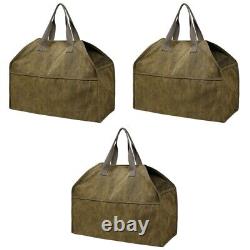 Sac en toile pour le stockage de bois de chauffage porte-cartes de score de golf en bois Tote Le stockage de journaux