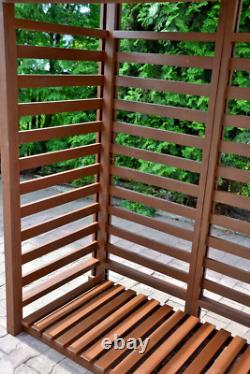 Stockage de bois de chauffage en bois pour l'extérieur dans le jardin Cabane de rangement de bûches Modèle 14