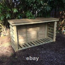 Stockage de bûches de jardin en bois résistant 4 X 5 (hauteur pi x largeur pi)