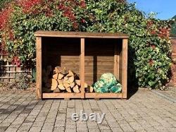 Stockage de bûches en bois robuste