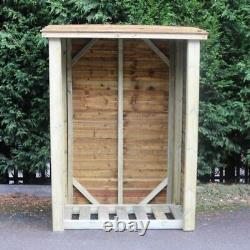 Stockage de bûches robuste pour jardin en bois 6 X 4 (Hauteur Ft X Largeur Ft)